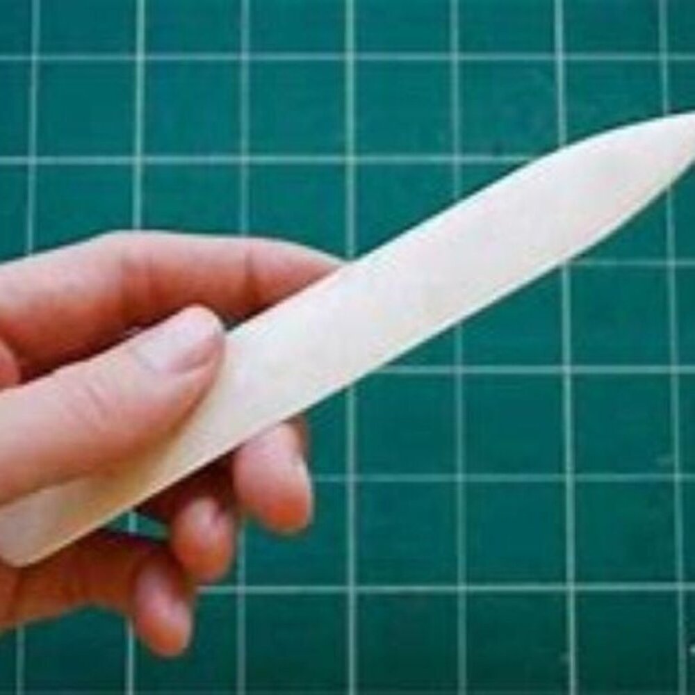 Camel - Bone Folder - 6" Hand carved Professional Book Folding Tool - Real Bone - Picture 4 of 8